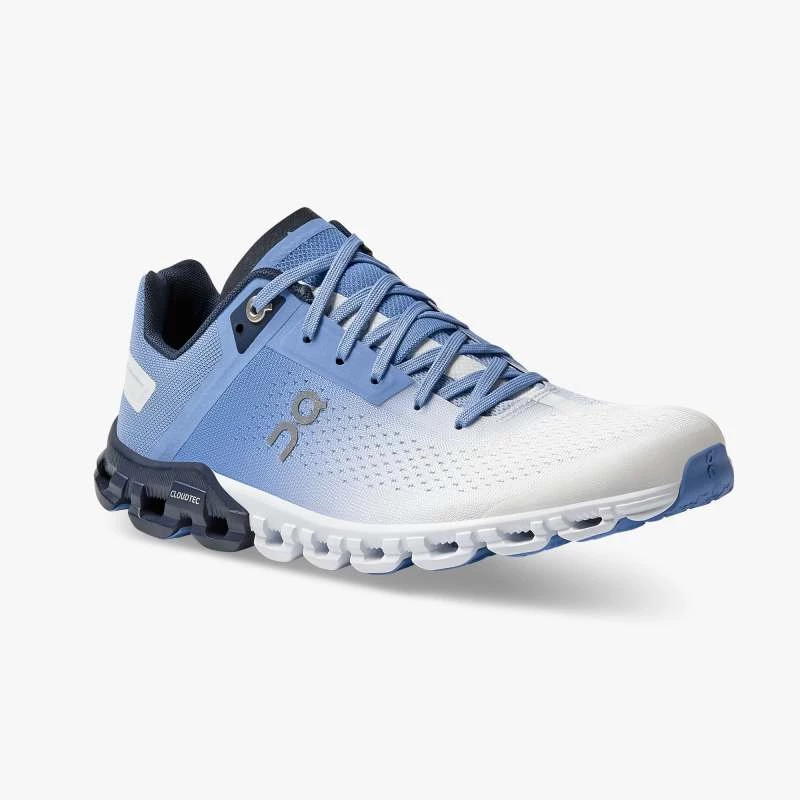 On Running Women's Cloudflow Shoes - Marina / White