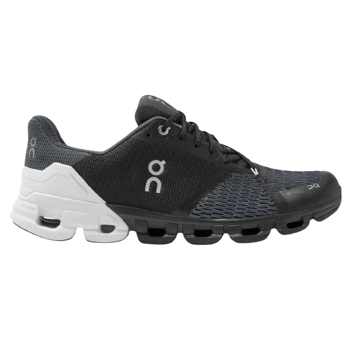 On Running Men's Cloudflyer Shoes - Black / White