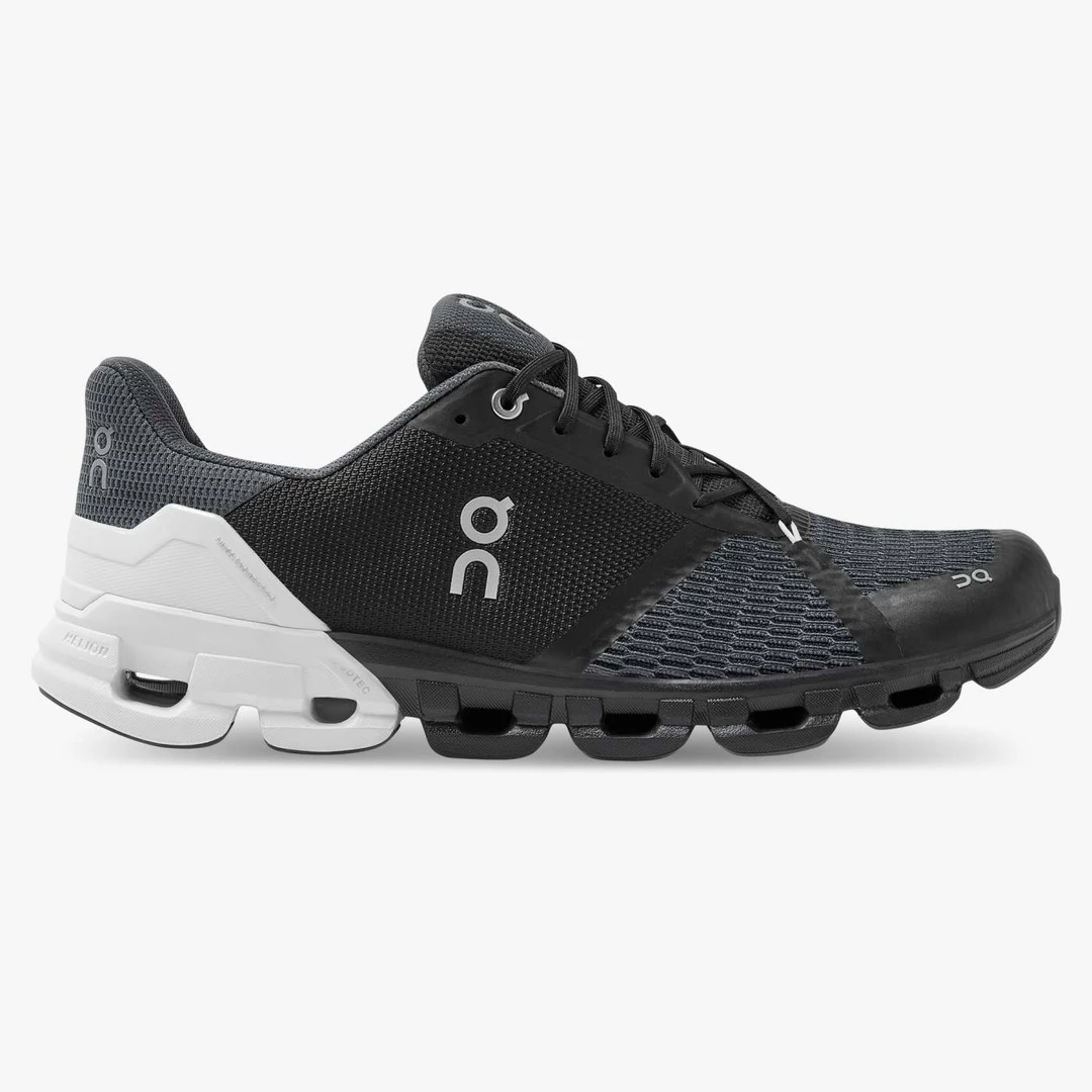 On Running Men's Cloudflyer Shoes - Black / White