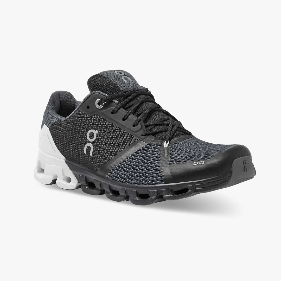 On Running Men's Cloudflyer Shoes - Black / White
