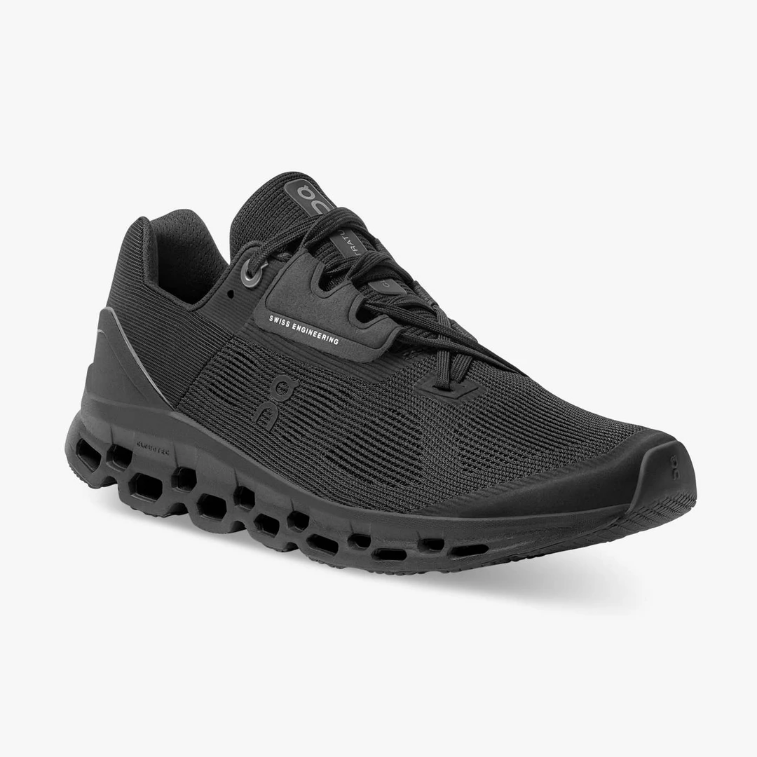 On Running Women's Cloudstratus Shoes - All Black