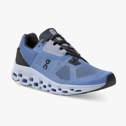 On Running Women's Cloudstratus Shoes - Azure Marina / Magnet