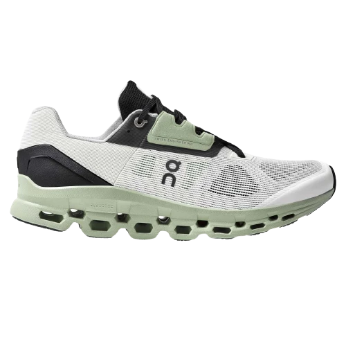 On Running Men's Cloudstratrus Shoes - White / Black