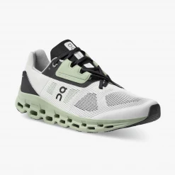 On Running Men's Cloudstratrus Shoes - White / Black