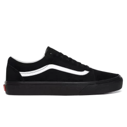 Vans Unisex Old Skool Pig Suede Shoes - Black / White