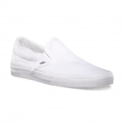 Vans Unisex Classic Slip-On Shoes - All White