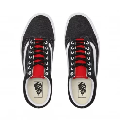 Vans Unisex Old Skool Coastal Shoes - Black / White / Yellow / Red