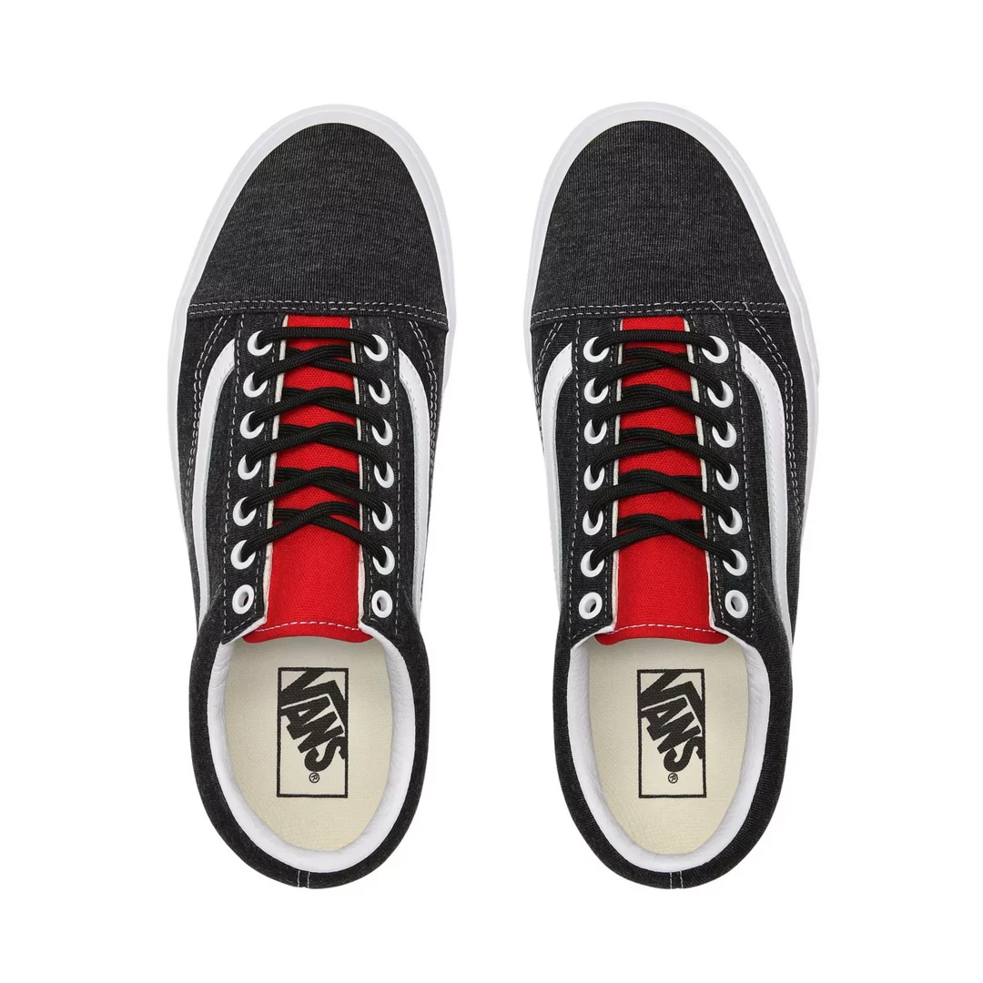 Vans Unisex Old Skool Coastal Shoes - Black / White / Yellow / Red