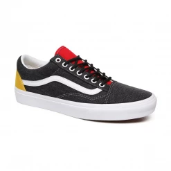 Vans Unisex Old Skool Coastal Shoes - Black / White / Yellow / Red
