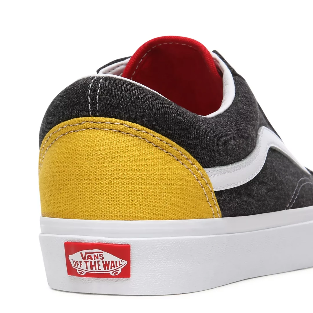 Vans Unisex Old Skool Coastal Shoes - Black / White / Yellow / Red