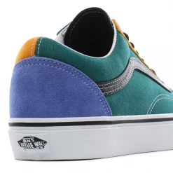 Vans Unisex Mix & Match Old Skool Shoes - Cadmium Yellow / Tidepool Green