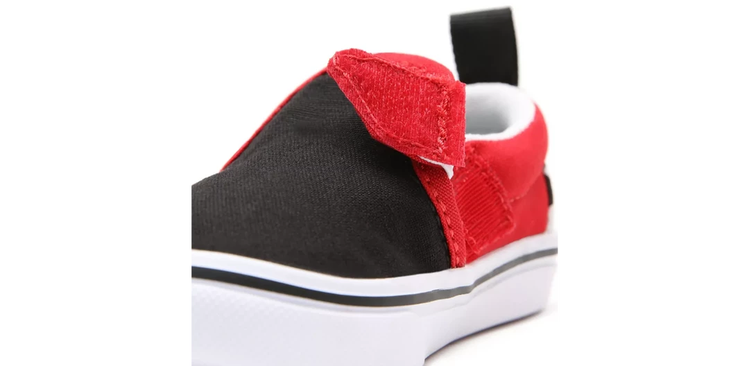 Kids' Vans Kid's Checkerboard Comfycush Slip On V Shoes - Black / Red