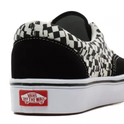 Vans Unisex Tear Check Comfycush Era Shoes - Black / True White
