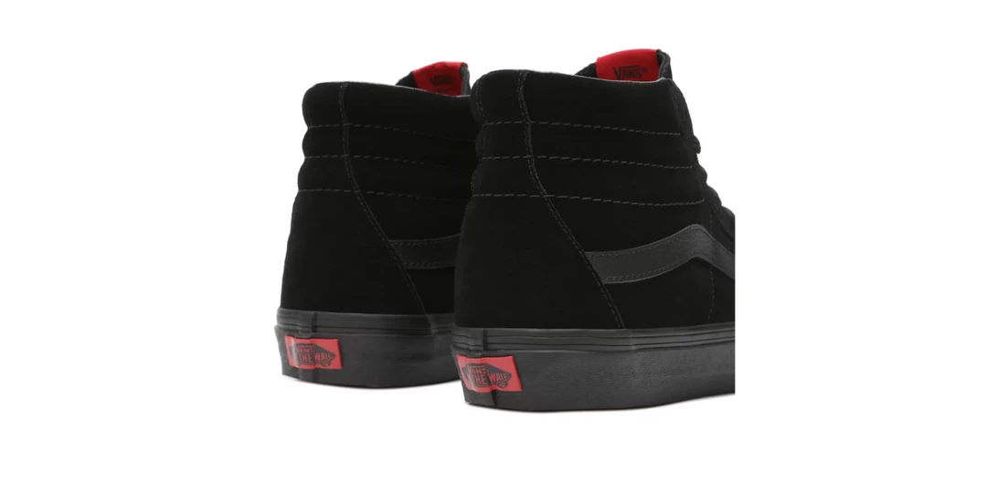 Vans Unisex SK8 Hi Shoes - All Black