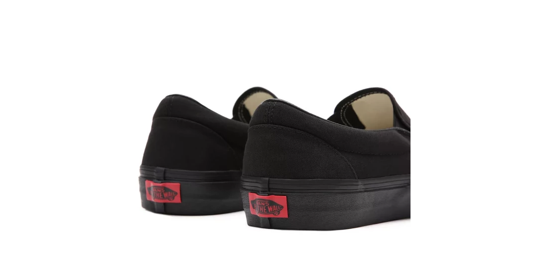 Vans Unisex Classic Slip On Shoes - All Black