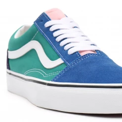 Men's Vans Unisex Retro Court Old Skool Shoes - Blue / Green