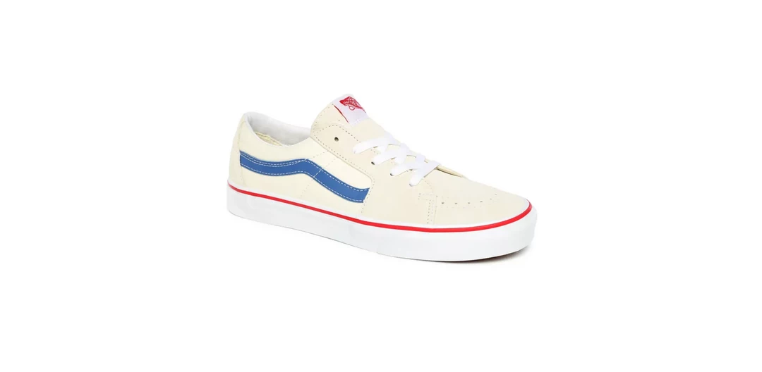 Vans Unisex Sk8 Low Shoes - Classic White / Navy