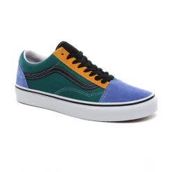Vans Unisex Mix & Match Old Skool Shoes - Cadmium Yellow / Tidepool Green