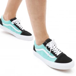 Vans Unisex Classic Sport Old Skool Shoes - Black / Waterfall