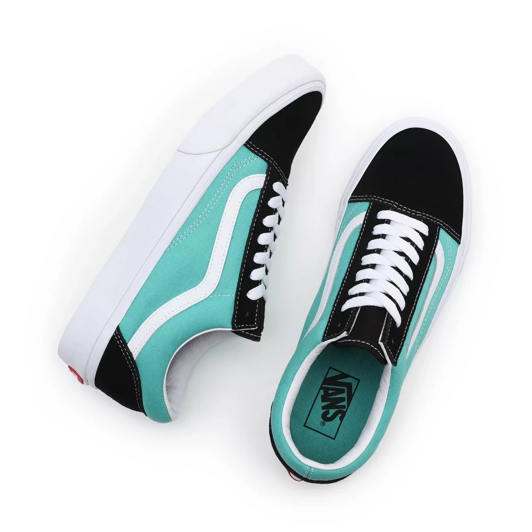 Vans Unisex Classic Sport Old Skool Shoes - Black / Waterfall