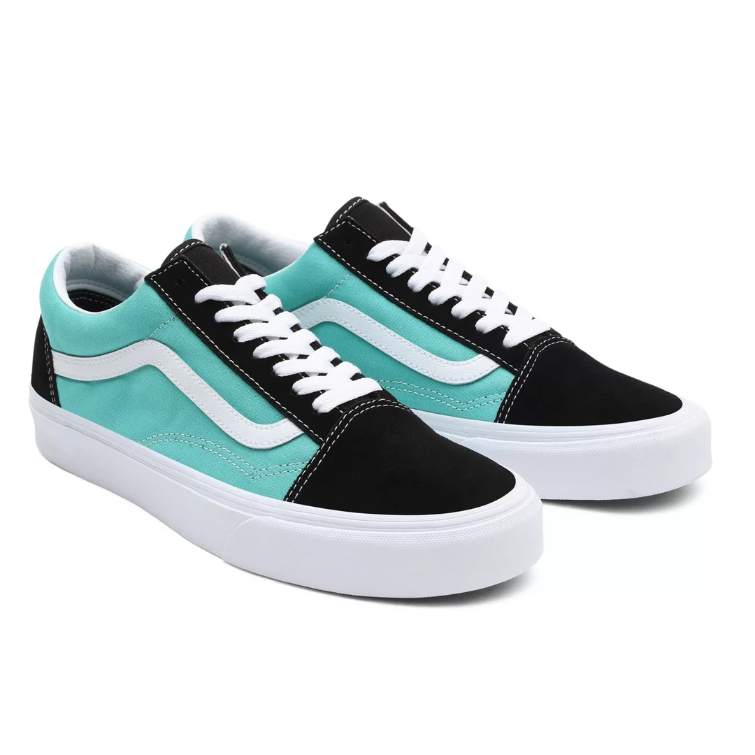 Vans Unisex Classic Sport Old Skool Shoes - Black / Waterfall
