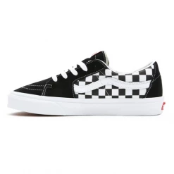 Vans Unisex Sk8 Low Shoes - Black / Checkerboard