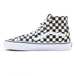Vans Unisex Checkerboard Sk8 Hi Tapered Shoes - Black / White