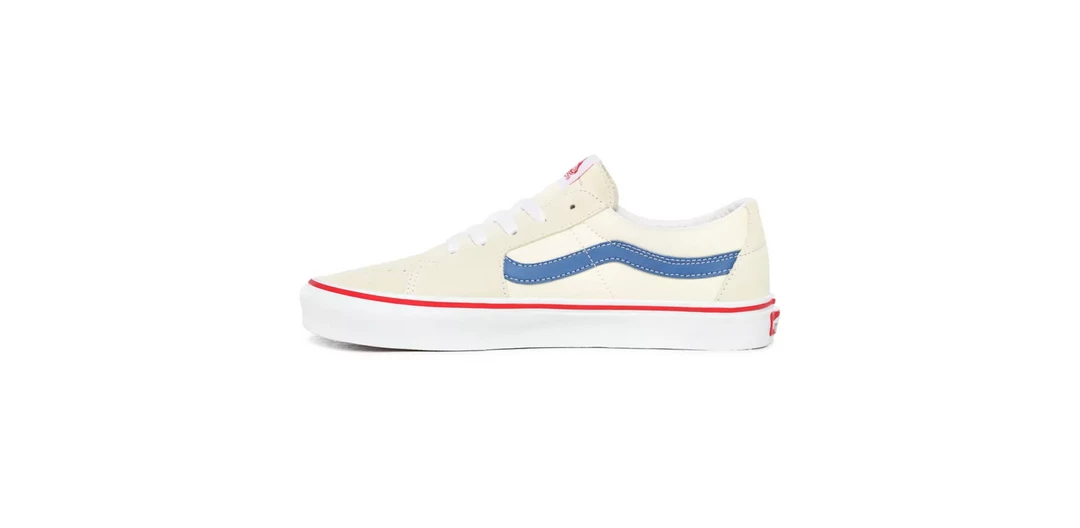 Vans Unisex Sk8 Low Shoes - Classic White / Navy