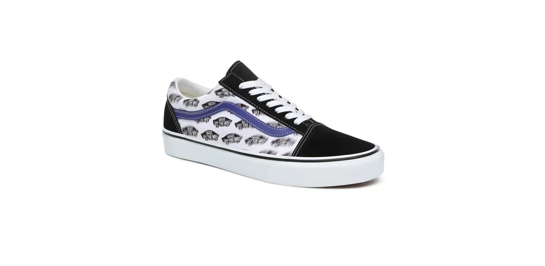 Vans Unisex Blur Boards Old Skool Shoes - Black / Royal Blue
