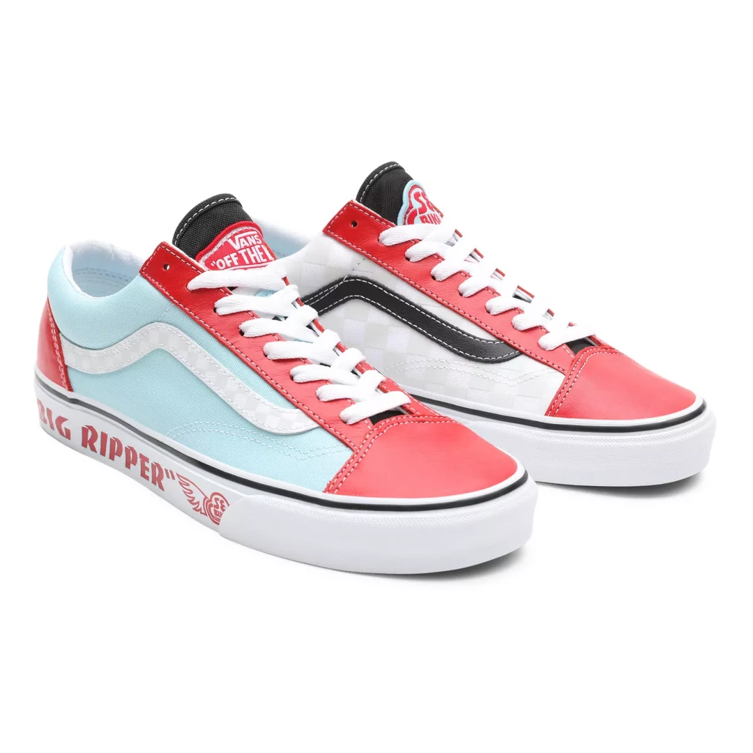 Vans Unisex Style 36 SE Bikes Shoes - White / Red