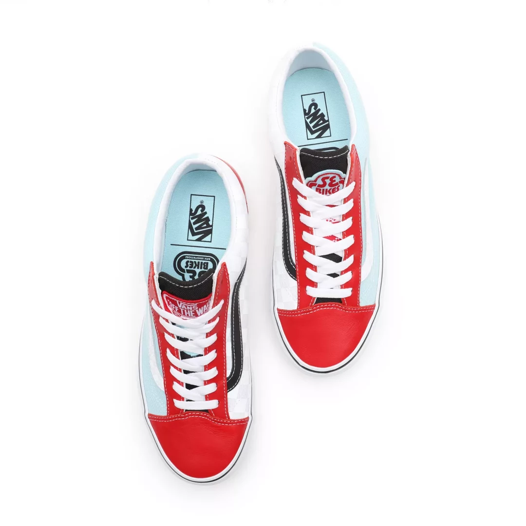Vans Unisex Style 36 SE Bikes Shoes - White / Red