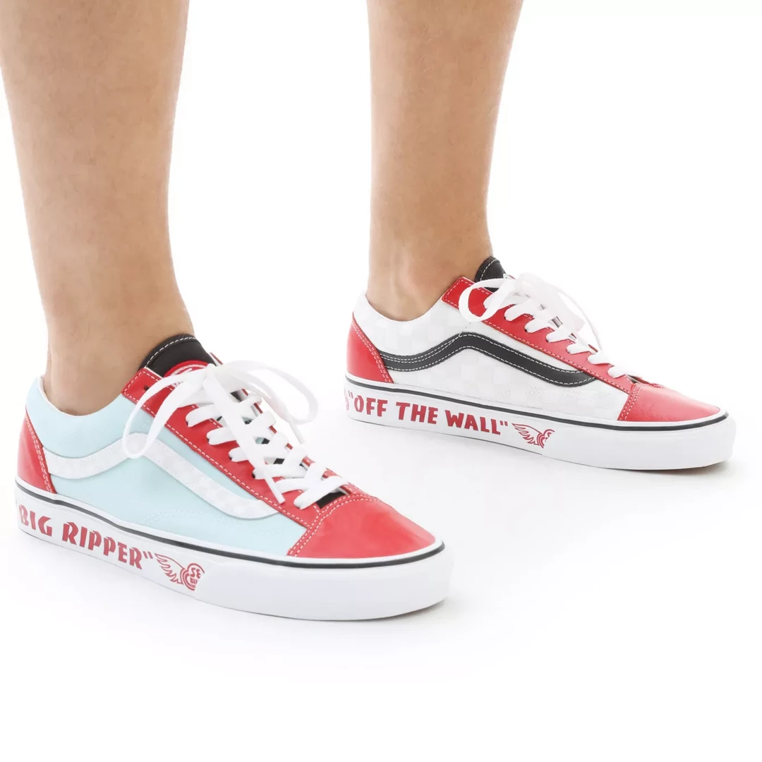 Vans Unisex Style 36 SE Bikes Shoes - White / Red