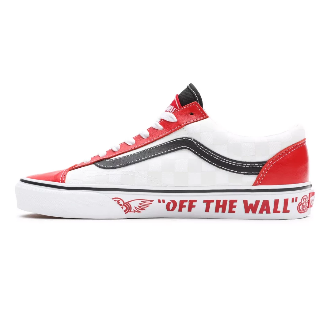 Vans Unisex Style 36 SE Bikes Shoes - White / Red