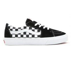 Vans Unisex Sk8 Low Shoes - Black / Checkerboard