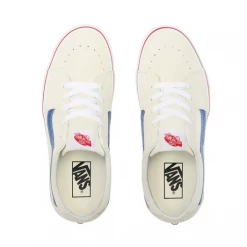 Vans Unisex Sk8 Low Shoes - Classic White / Navy