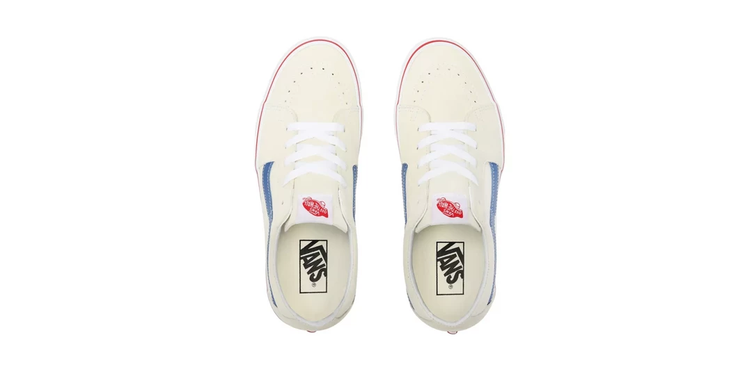 Vans Unisex Sk8 Low Shoes - Classic White / Navy