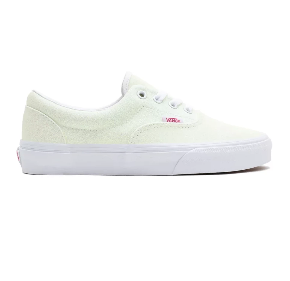 Vans Unisex UV Glitter Era Shoes - Yellow / Pink / True White