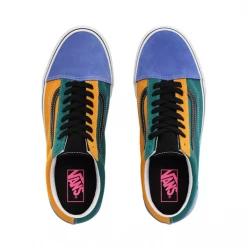 Vans Unisex Mix & Match Old Skool Shoes - Cadmium Yellow / Tidepool Green