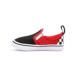 Kids' Vans Kid's Checkerboard Comfycush Slip On V Shoes - Black / Red