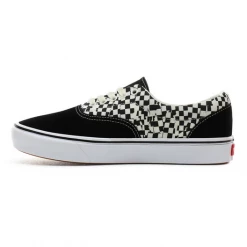 Vans Unisex Tear Check Comfycush Era Shoes - Black / True White