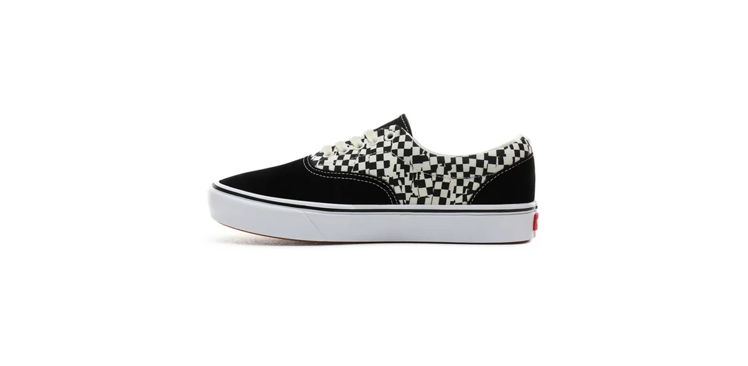 Vans Unisex Tear Check Comfycush Era Shoes - Black / True White