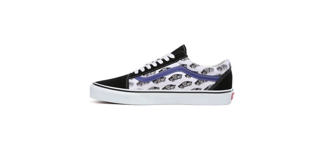 Vans Unisex Blur Boards Old Skool Shoes - Black / Royal Blue
