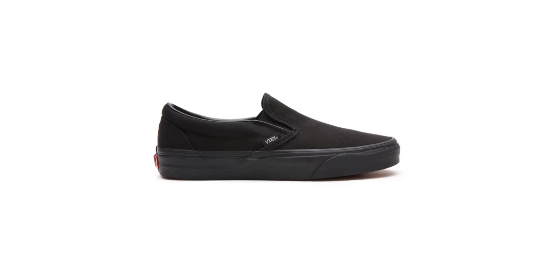 Vans Unisex Classic Slip On Shoes - All Black
