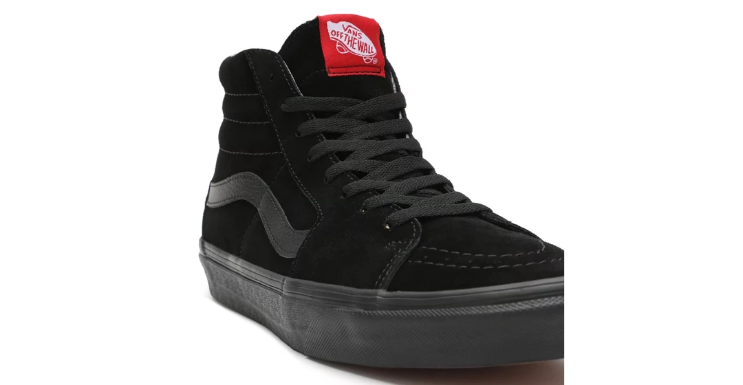 Vans Unisex SK8 Hi Shoes - All Black