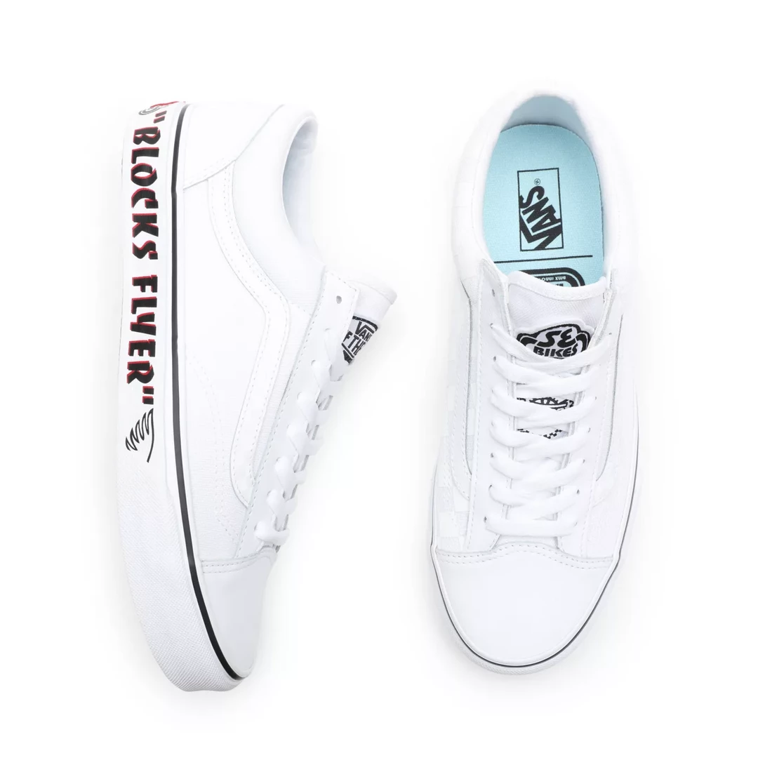 Vans Unisex Style 36 SE Bikes Shoes - White Reflective
