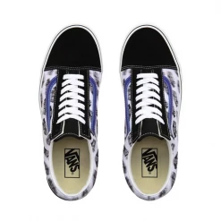 Vans Unisex Blur Boards Old Skool Shoes - Black / Royal Blue