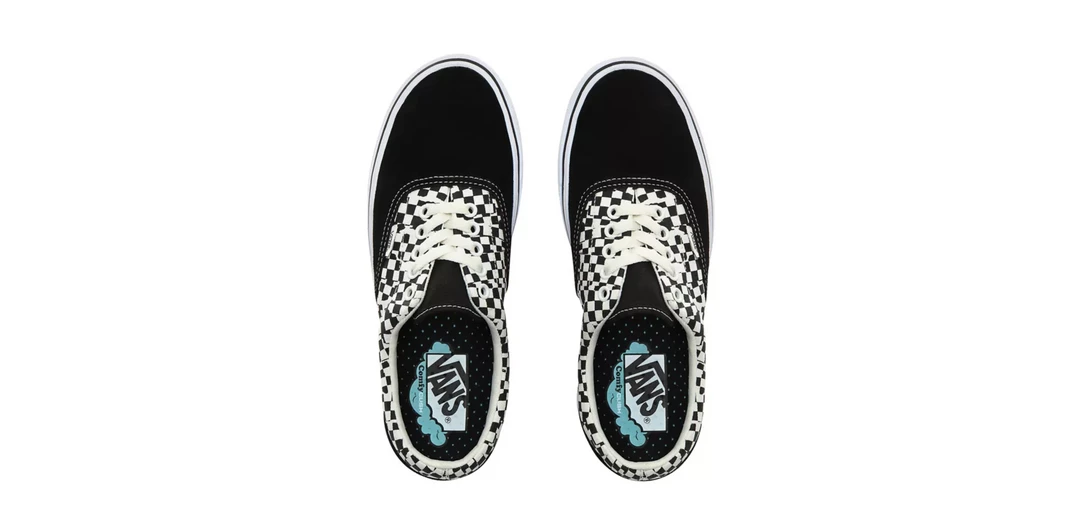 Vans Unisex Tear Check Comfycush Era Shoes - Black / True White