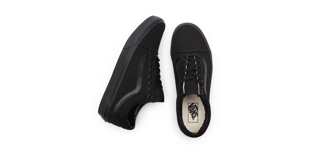 Vans Unisex Old Skool Shoes - All Black