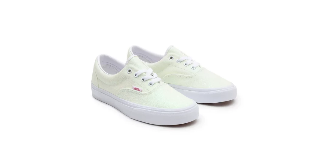 Vans Unisex UV Glitter Era Shoes - Yellow / Pink / True White
