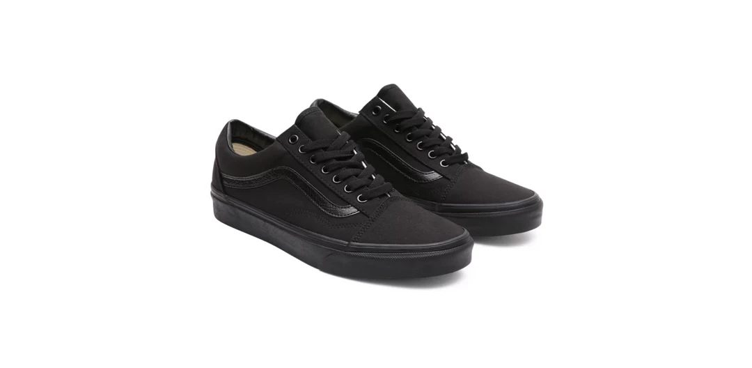 Vans Unisex Old Skool Shoes - All Black
